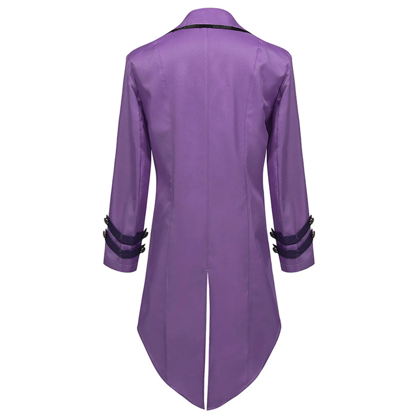 Men Steampunk Gothic Victorian Jacket Vintage Tailcoat Medieval Frock Coat Uniform Renaissance Halloween Pretend Play Costume