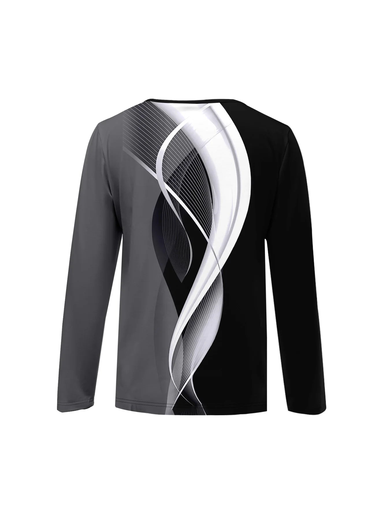 Summer new fashion 2025 women's casual long-sleeved printed T-shirt