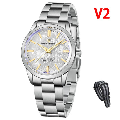 PAGANI DESIGN New Men Quartz WatchesTop Brand Sapphire Glass AR Coated Watch100M Waterproof Stainless Steel Watch for Men
