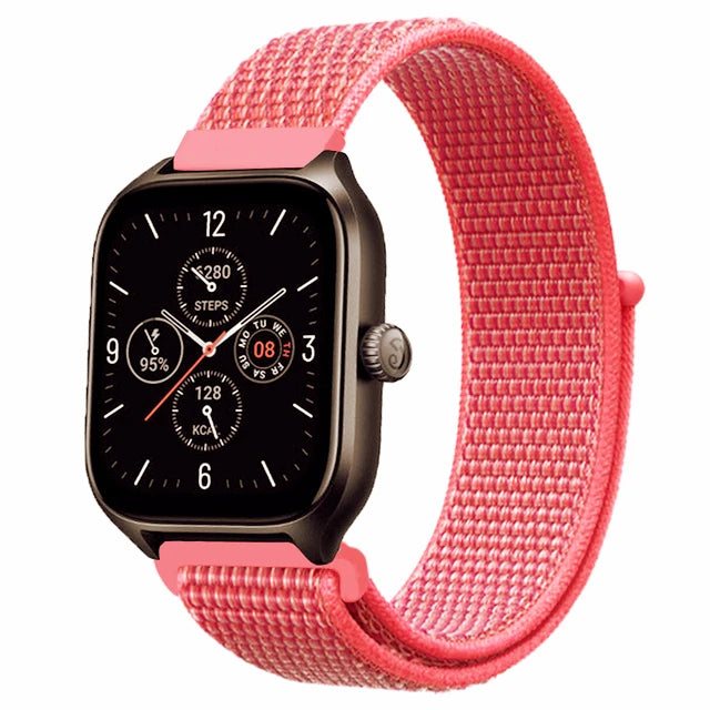 Nylon Loop Strap for Amazfit GTR 47mm/GTR2/2e/3/3 Pro/4/GTS/2/mini/3/4 Bracelet for Amazfit Balance/bip 5/Stratos 2 2S