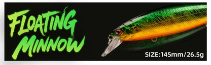 Popper 8.5-30g floating Rock pop Artificial Hard Baits for Bass Perch Pike Fishing Lure