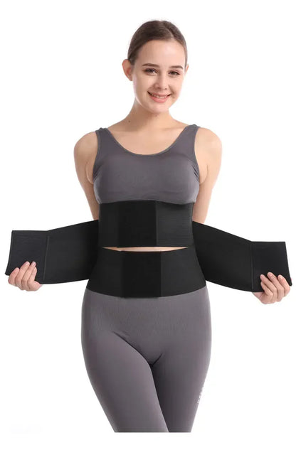 Belt Tummy Control Body Shaper with Triple Wrap Corset Workout Sweat Band Sports Slimmer Gym Girdle Shaper