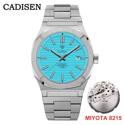CADISEN Diver Watch Retro Luxury Sapphire MIYOTA 8215 German Designer Men Automatic Mechanical Watches 10Bar Waterproof Luminous