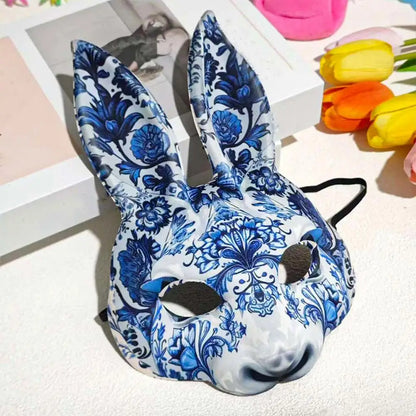 Masquerade Masque for Women Creative Halloween Half Face Bunny Masque Cosplay Costume Supplies Facial Cover for Easter Decor