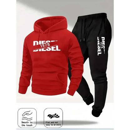 Conjunto de moletom sportswear fashion sports hooded sweatshirt casual sweatshirt and pants two in one