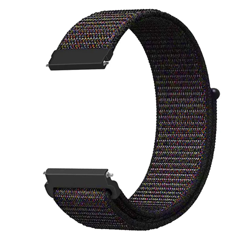 Nylon Loop Strap for Samsung Galaxy Watch 3/4/5/6/Gear S3 Wristband for Huawei Watch 4/GT-2-3-Pro/Amazfit GTR/GTS Belt