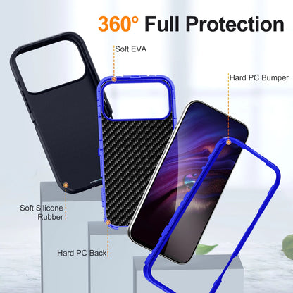 Hybrid Armor Shockproof Defend Case For iPhone 17 Pro Max 17Air 16Pro 16e 16Plus 17 Heavy Duty Protection Rugged Cover