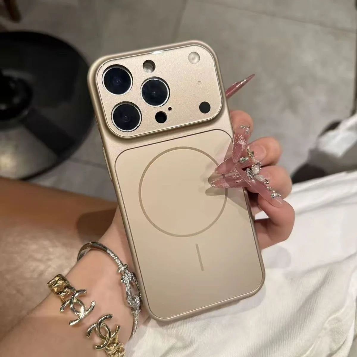 Original Phone Colour AG Case For iPhone 17 Pro Max 17Air 16 15 14 13 For MagSafe Nano Frosted Glass Lens Camera Protect Cover