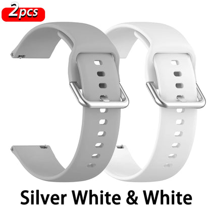 Strap For Amazfit GTS 2/4/3/GTS 2/4 Mini/GTR 4/2/2e 20mm/22mm Watch Silicone Sport Bracelet Amazfit bip 6 5 3/u pro Series band