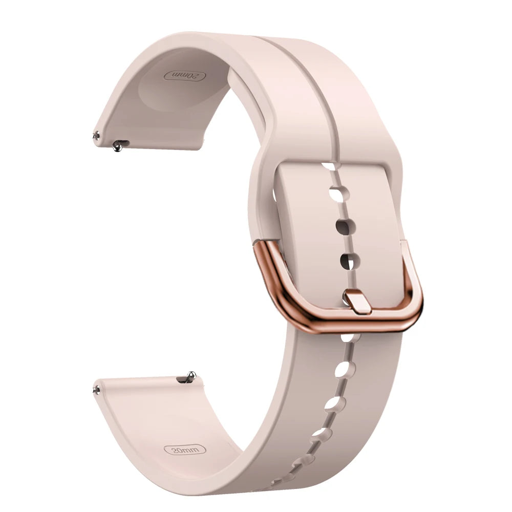 20mm Floral Band For Huami Amazift GTS 4/2/2e/3/GTS2 Mini/GTR 42mm Watch Bracelet Amazfit Bip 3 Pro Transparent Silicone Strap