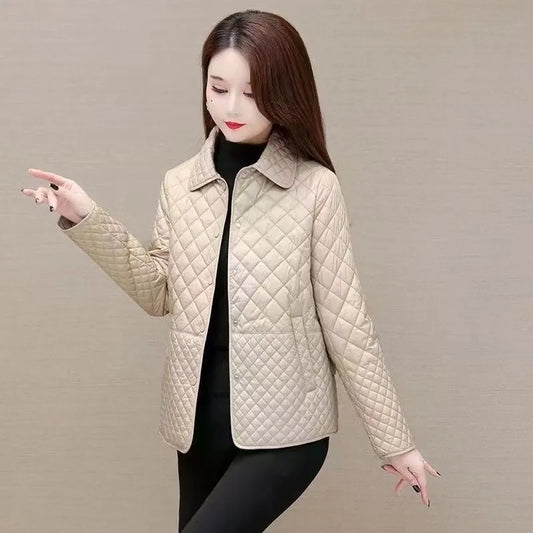 NEW Autumn Winter Coat Fashion Women's Lightweight Down Cotton Keep Warm Thin Jacket Female Korean Casual Outerwear Tops