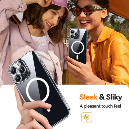 IPhone 17 16 15 14 Plus 13 12 11 Pro Xs Max Air XR 16e 7 8 Plus SE 2020 2022 Magsafe Case Clear Acrylic Shockproof Cover