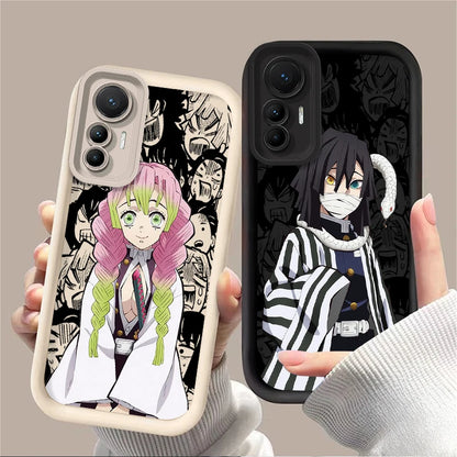 Anime Demon Slayer Creative Silicone Case for Xiaomi Poco F7 F6 F5 F4 F3 M5s C65 C75 C71 X7 X6 X5 X4 GT X3 NFC M7 M6 Pro 4G 5G