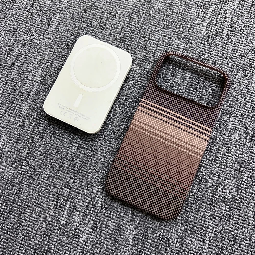 Wireless Charging Ultra Slim Carbon Fibre Case For iPhone 17 Air 16 15 14 13 12 Pro Max Plus for Magsafe Magnetic Rugged Cover
