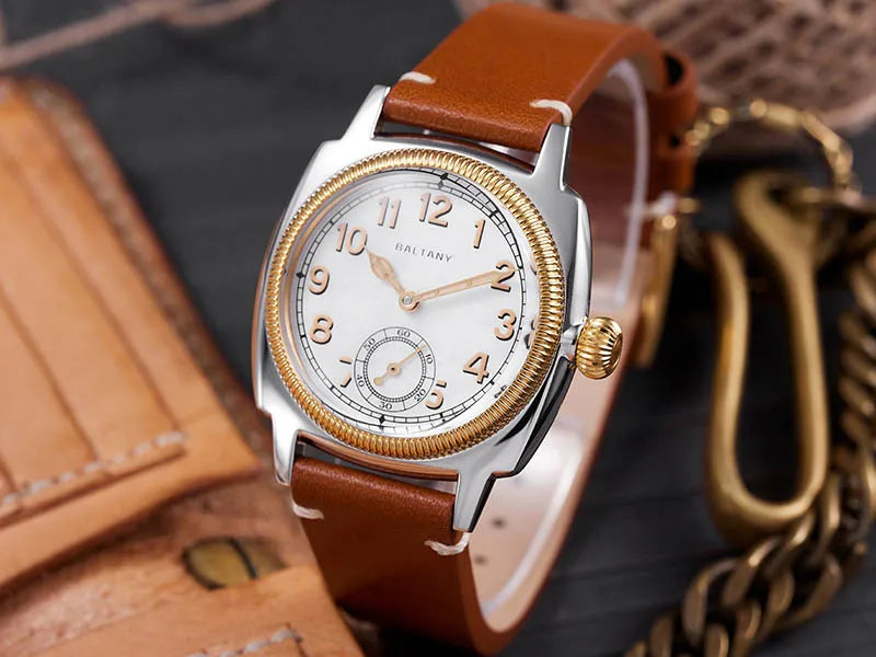 Baltany S4036F 36MM 1926S Oyster Tribute Watch Man Stainless Steel Waterproof Vintage Gold Bezel Automatic Mechanical Watches