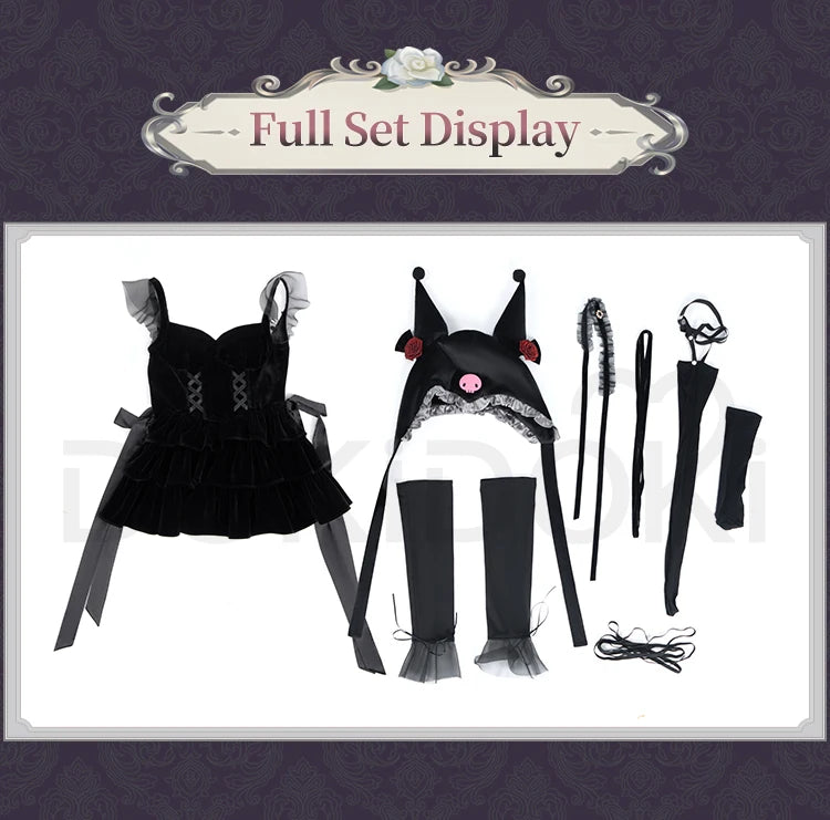 Kitagawaa Marinn Cosplay Costume Anime Cosplay【S-2XL】Women Halloween Cute Lolita Dress Kuroee Shizukuu Plus Size