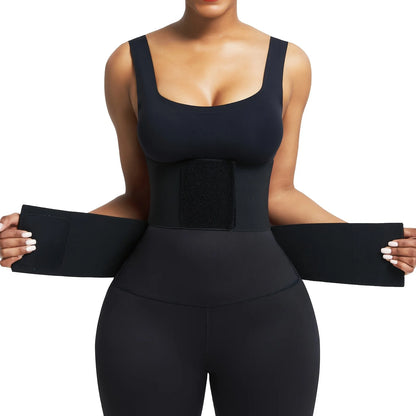 Abdominal tightening belt - high compression triple-wrap fitness shaping waistband