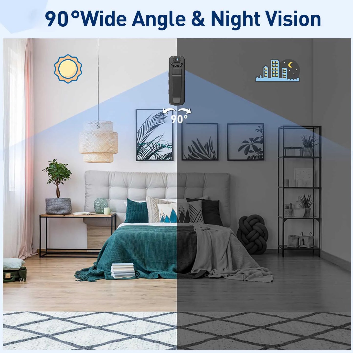 Mini Camera Portable Digital Video Recorder BodyCam Infrared Night Vision Police Camcorder