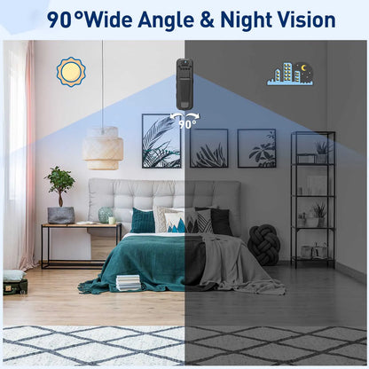 Mini Camera Portable Digital Video Recorder BodyCam Infrared Night Vision Police Camcorder