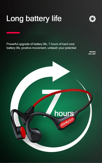 Lenovo X3 Pro Bone Conduction Headphone Bluetooth 5.3 Wireless Headset Waterproof Ear Hook Sports Earphones With Mic