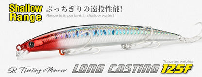 120F Ultra-long Casting Floating Saltwater Minnow 120mm 19g  Weight Artificial Bait