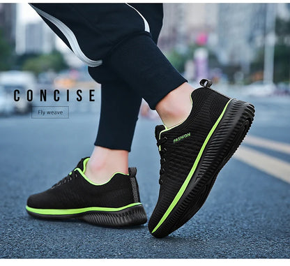 Sneakers Men Running Walking Knit Shoes Fashion Casual High Quality Sport Athletic Gym Lightweight Men Casual Shoes