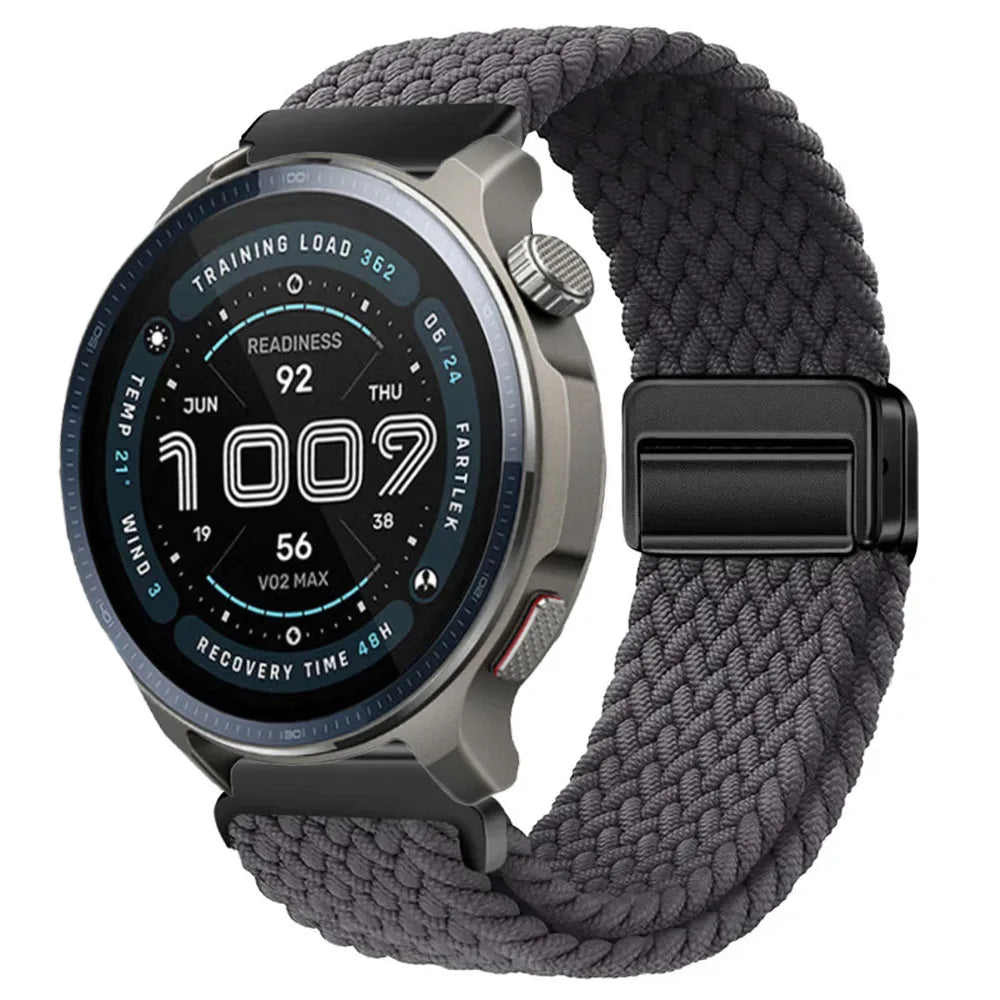 Watch Strap For Huami Amazfit Balance 2 Band GTR 4 2 2E GTR3 Pro/GTS 4/3/2 mini/Bip 3 6 U S Braided Magnetic Bracelet