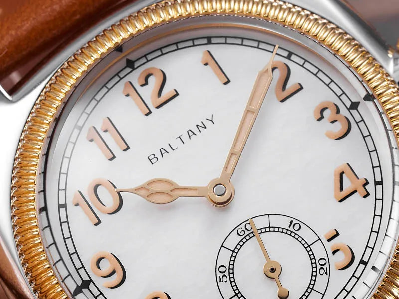 Baltany S4036F 36MM 1926S Oyster Tribute Watch Man Stainless Steel Waterproof Vintage Gold Bezel Automatic Mechanical Watches