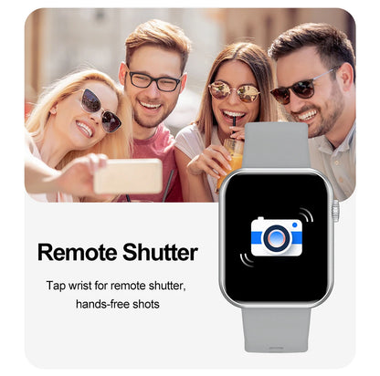 Smart Watch Full Touch Screen Bluetooth Call AI Voice Heart Rate Waterproof Watches Sports Bracelet Smartwatch Women