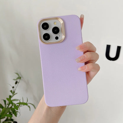 Luxury Leather Liquid Silicone Case For iPhone 17 16 Pro Max 15 14 Plus 13 11 12 Plating Shockproof Back Cover Solid Color Funda