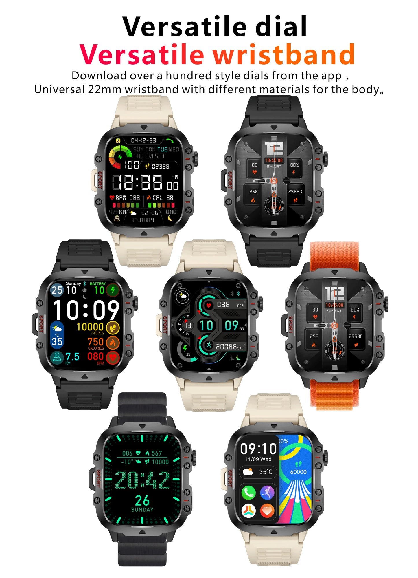 LIGE Outdoor Smart Watch Men 2.01" Screen 3AT Waterproof Watches Bluetooth Call Ai Voice Sport Smartwatch For Android Xiaomi IOS