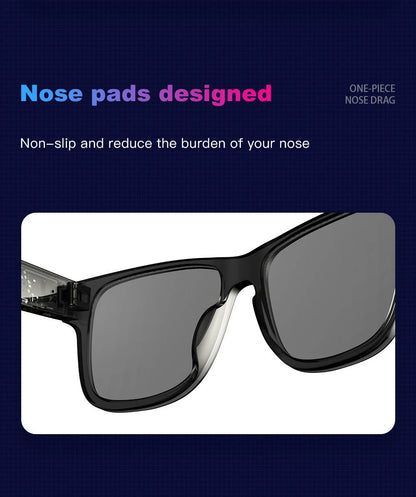 KUMI Meta V1 Smart Glasses IPX4 Waterproof Bluetooth glasses Bluetooth Call 5.0 listen to the music last for about 8 hours Blue