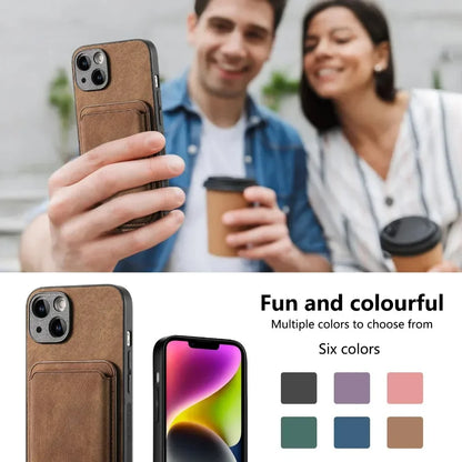 Vintage Leather Case with Detachable Magnetic Wallet Card Holder For iPhone 17 Air 16e 16 Pro Max 15 14 Plus 13 12 11