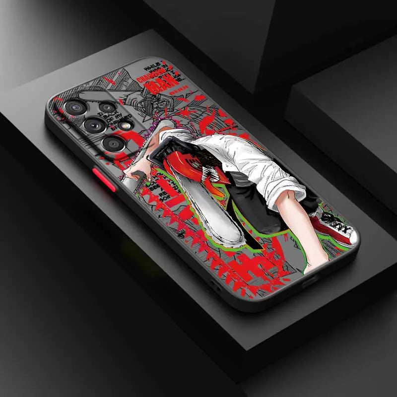 New Chainsaw Man Hot For iPhone 17 17Air 16E 16 15 14 13 12 11 mini Pro Max Plus Frosted Translucent Phone case Funda Cover Capa