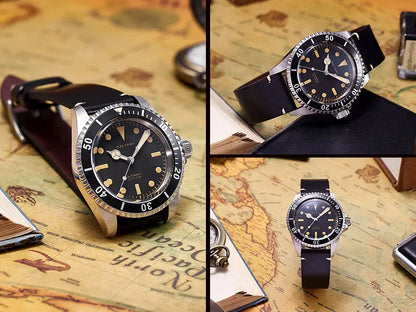 Baltany Men Automatic Watch 39mm Mechaical Wristwatch Sapphire Diver 20ATM Waterproof C3 Luminous NH38 Ceramic Bezel