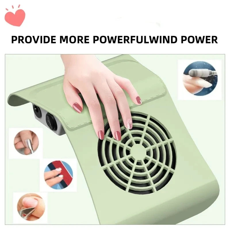 Nail Dust Collector Vacuum Cleaner Manicure Machine Tools Strong Power Low Noise Nail Art Tool Nail Vacuum Cleaner