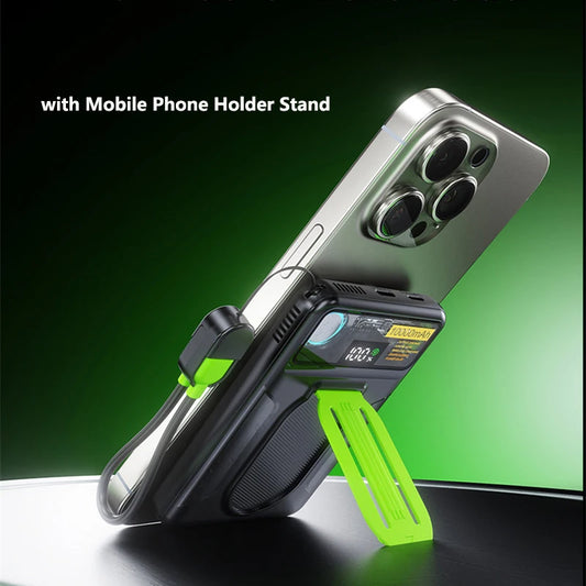 20000mAh Magsafe Power Bank with Cooling Fan Magnetic Wireless 22.5W Fast Charger For iPhone 16 Samsung Huawei Xiaomi Powerbank