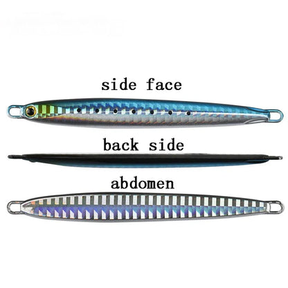 Metal Jig Fishing Lure Slow Cast Jigging Spoon 10G 20G 30G 40G 60G Sea Bass Lure Artificial Bait Fishing Gear