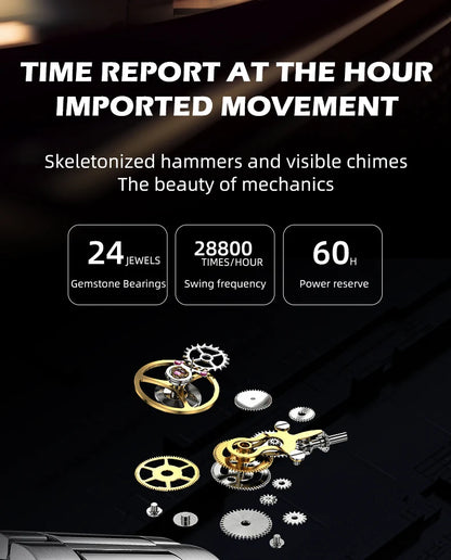 HANBORO Chime Series Modified Movement Men's Personalized Automatic Mechanical Watch