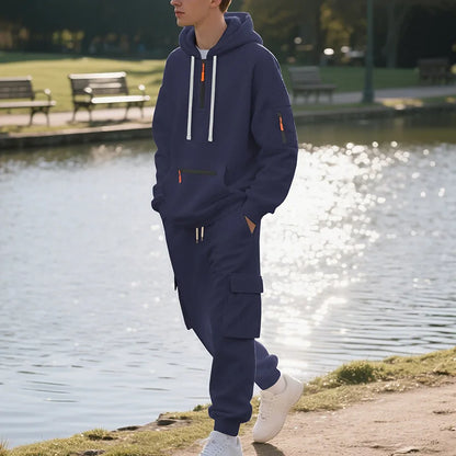 Men's Tracksuits 2 Piece Long Sleeve Athletic Full Zip Sweatsuits Jogging Suit Set Casual Outdoor Streetwear Sport Tracksuit Set