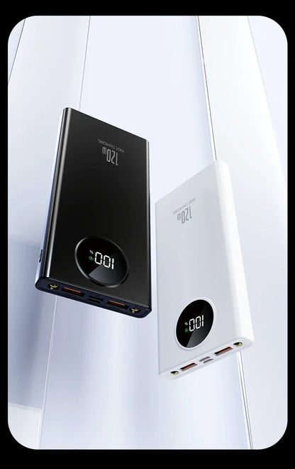 80000mah Power Bank 120W Super Fast Charging Ultra large Capacity For Mobile Power External Battery For iphone Xiaomi Samsung