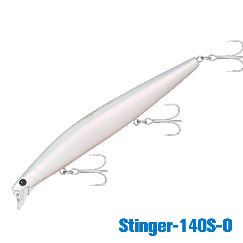 Minnow Sea Fishing Lure STINIGER 140mm 26g Piston Weight Ultra Long Casting Seabass Inshore Hard Baits