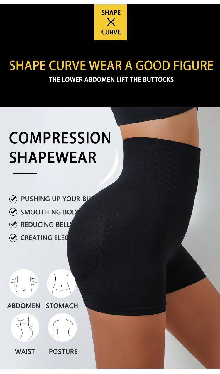 Flarixa High Waist Seamless Panties Flat Belly Shaping Women Breasted Shaperwear Tummy Butt Lift Pants Slimming Underwear