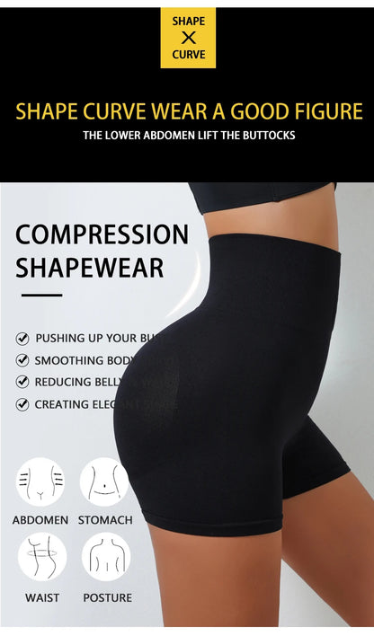 Flarixa High Waist Seamless Panties Flat Belly Shaping Women Breasted Shaperwear Tummy Butt Lift Pants Slimming Underwear