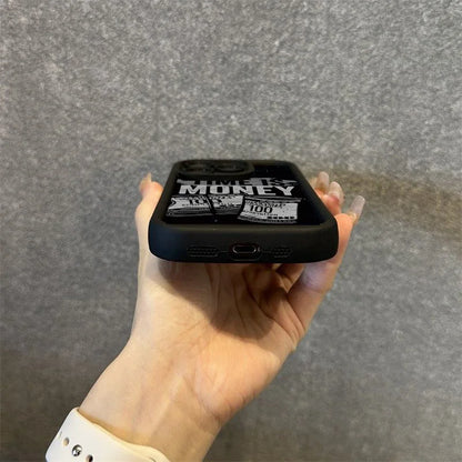 Phone Case For iPhone 17 16 15 14 12 11 13 Pro Max Time is Money Printed Soft Cover For iPhone 17 Air 16E 7 8 Plus X XS Case