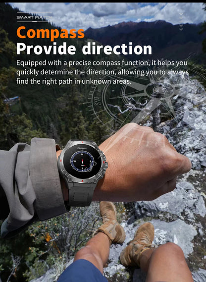 COLMI V76 GPS Smartwatch 1.43" Ultra AMOLED Display Built-in Compass Altimeter Bluetooth Call Smart Watch 500mAh Battery