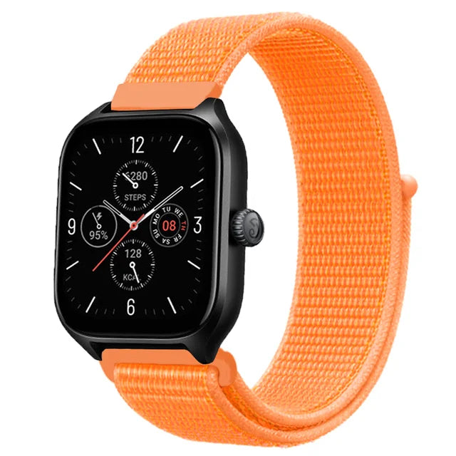 Nylon Loop Strap for Amazfit GTR 47mm/GTR2/2e/3/3 Pro/4/GTS/2/mini/3/4 Bracelet for Amazfit Balance/bip 5/Stratos 2 2S