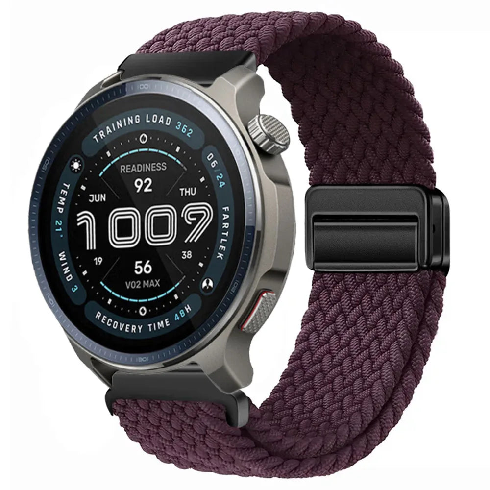 Watch Strap For Huami Amazfit Balance 2 Band GTR 4 2 2E GTR3 Pro/GTS 4/3/2 mini/Bip 3 6 U S Braided Magnetic Bracelet