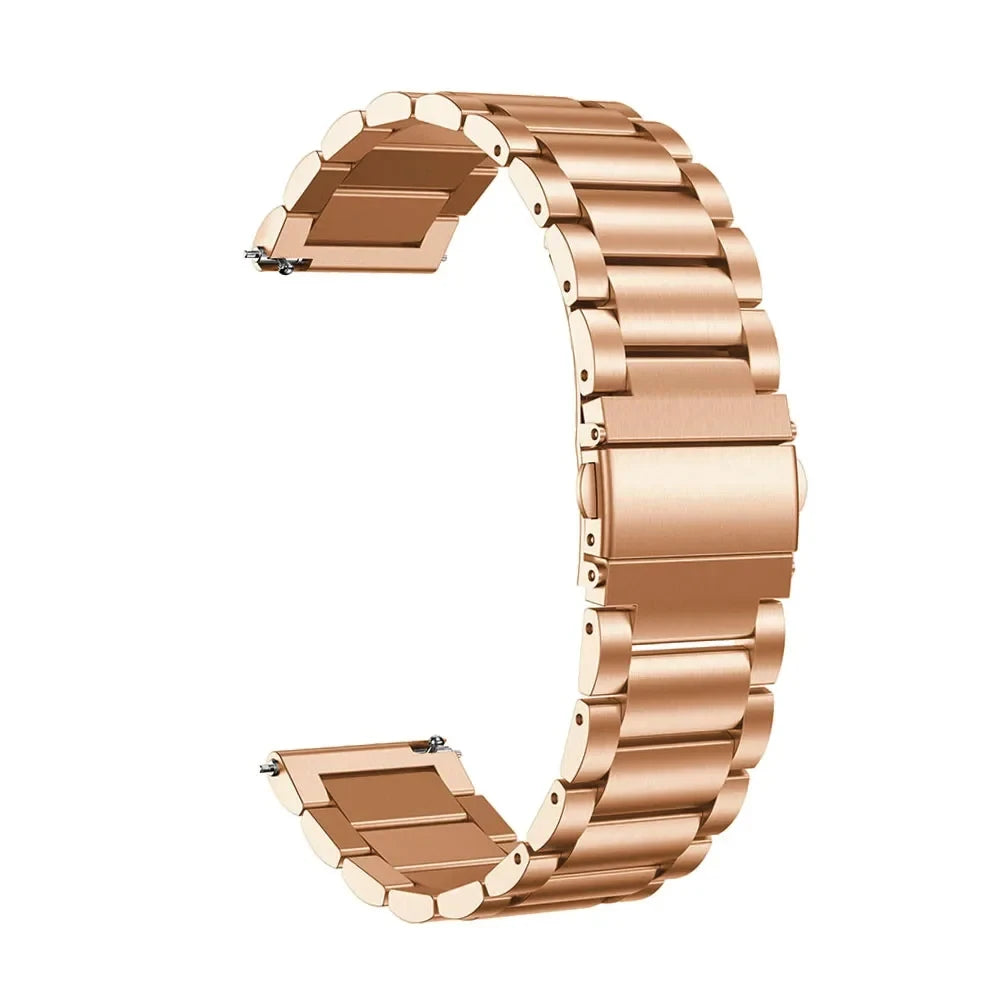 Samsung Galaxy Watch 3 4 5 45mm Gear S3 46mm 42mm Active2 40 44mm Stainless Steel Strap for Amazift BIP 2 GTR