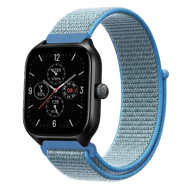 Nylon Loop Strap for Amazfit GTR 47mm/GTR2/2e/3/3 Pro/4/GTS/2/mini/3/4 Bracelet for Amazfit Balance/bip 5/Stratos 2 2S